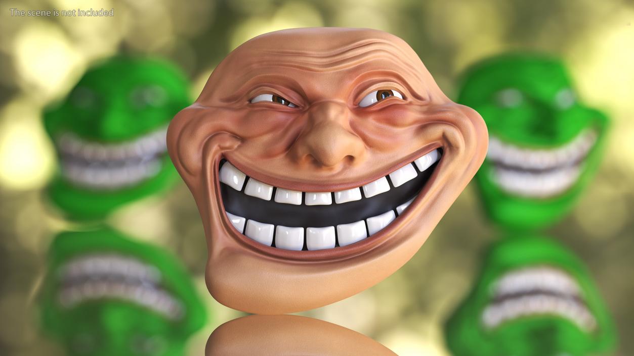 3D model Trollface Human