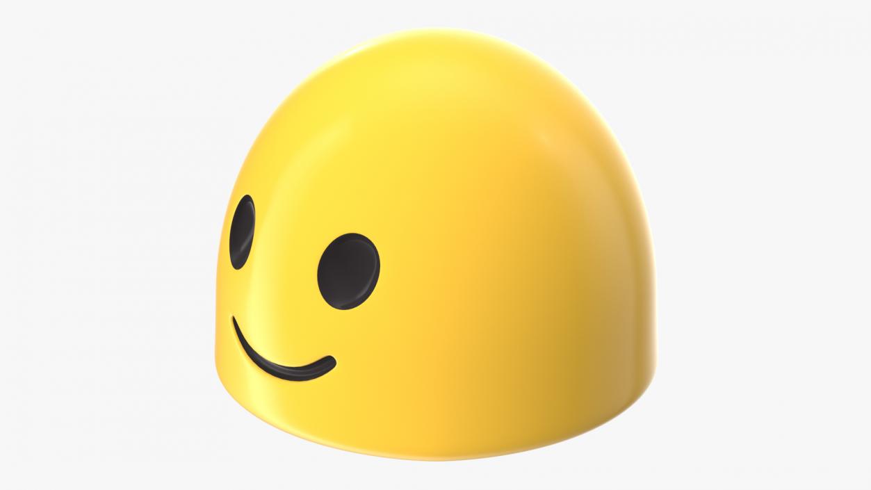 3D model Slightly Smiling Face Android Emoji