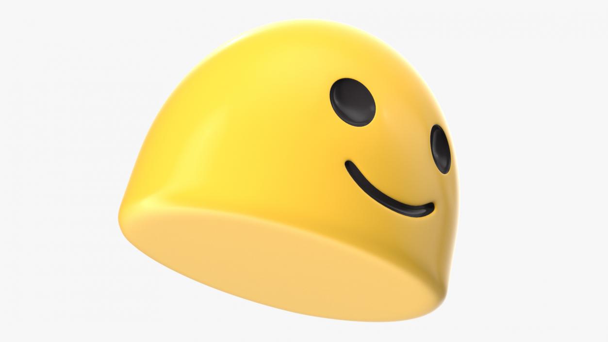 3D model Slightly Smiling Face Android Emoji