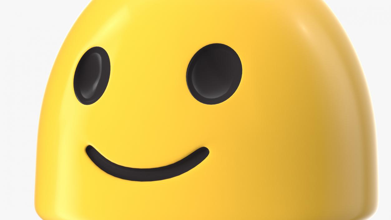 3D model Slightly Smiling Face Android Emoji