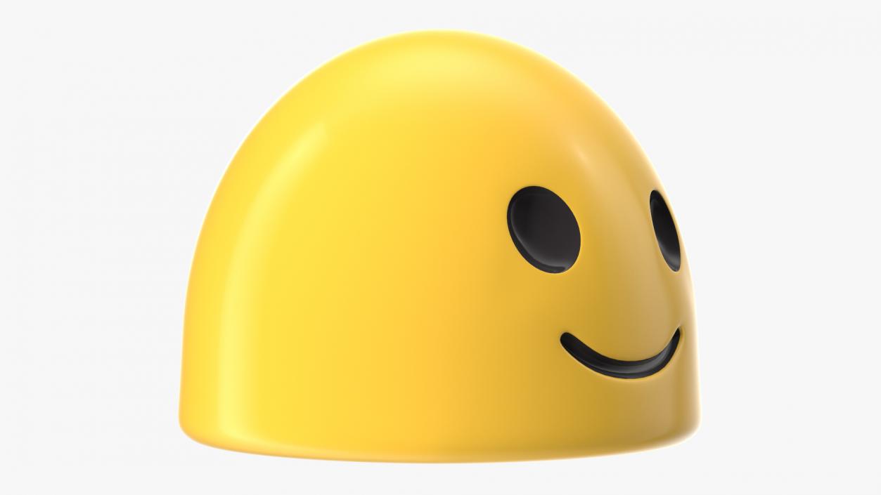 3D model Slightly Smiling Face Android Emoji