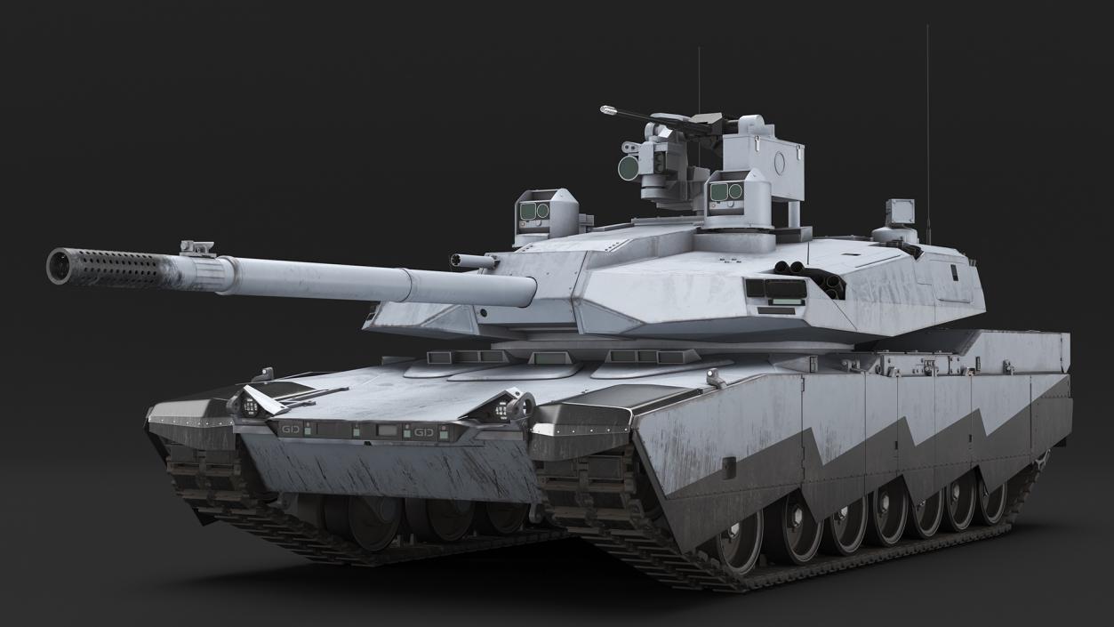 Old Tank Abrams X Grey 3D