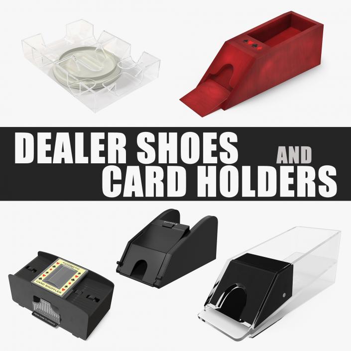 3D model Dealer Shoes and Card Holders Collection