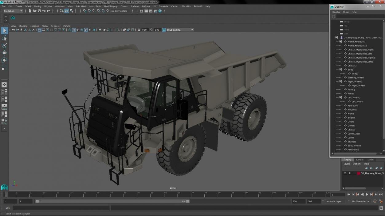 3D Off Highway Dump Truck Clean model