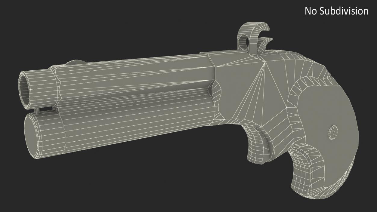 3D model Remington Rider Magazine Engraved Pistol