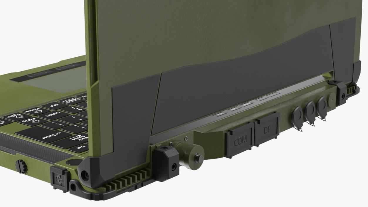 3D Laptop Mildef RS13 Rugged Green