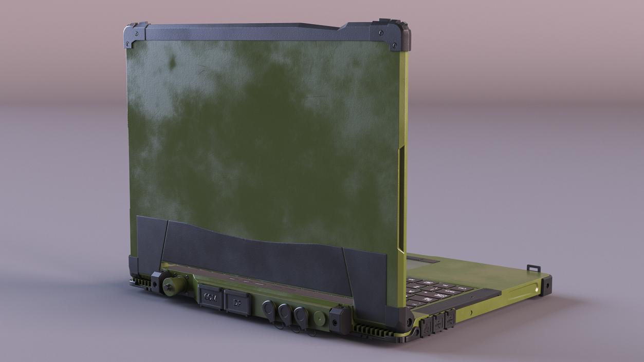 3D Laptop Mildef RS13 Rugged Green