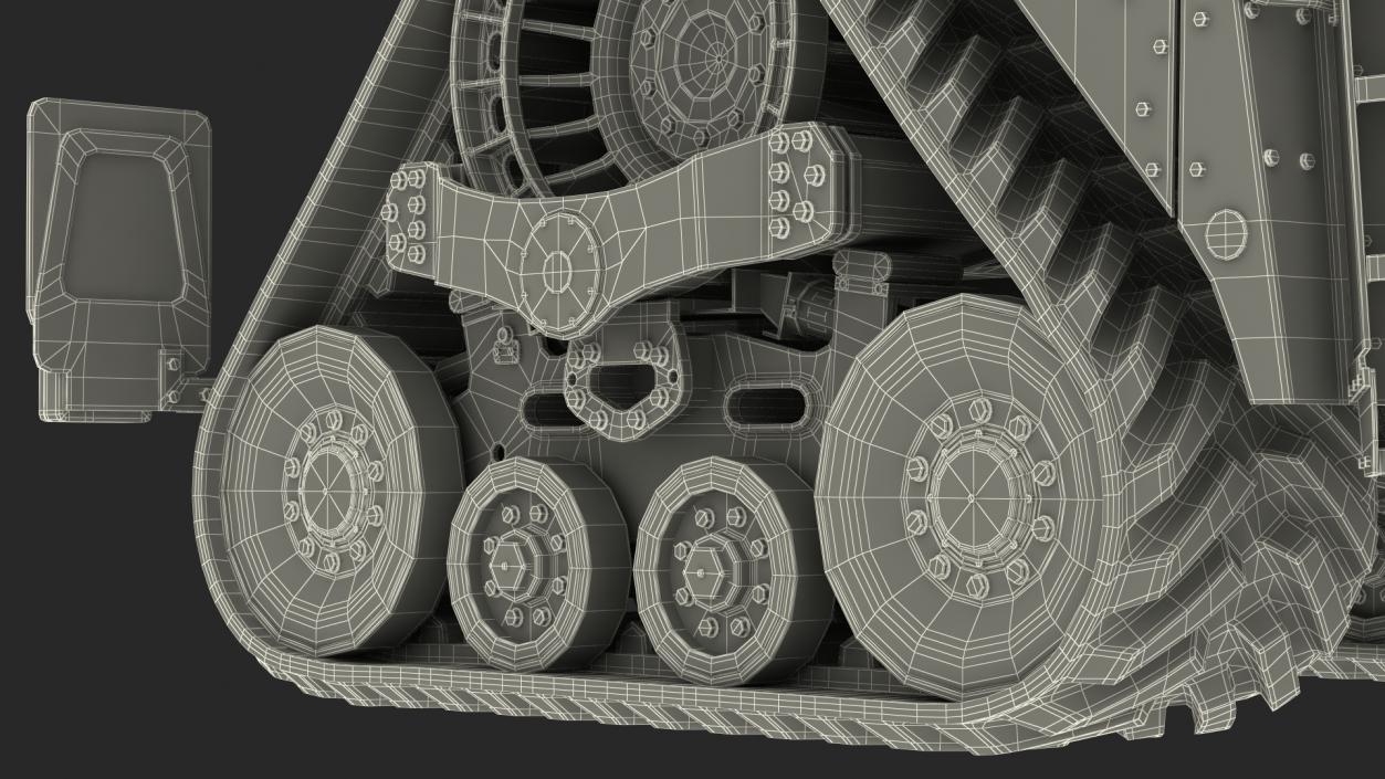 Four Track Tractor Dirty 3D model