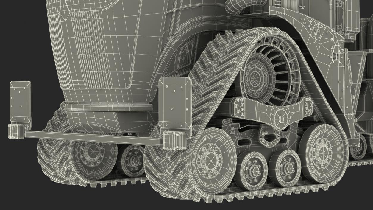 Four Track Tractor Dirty 3D model