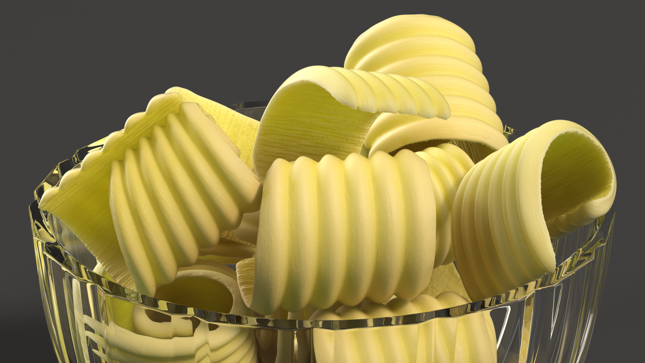 3D Bowl with Sliced Butter model