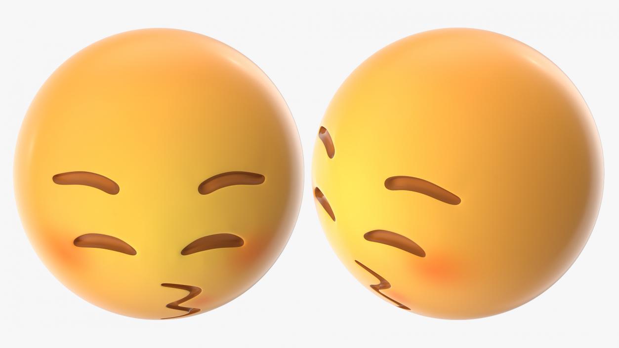 3D model Kiss Emoji