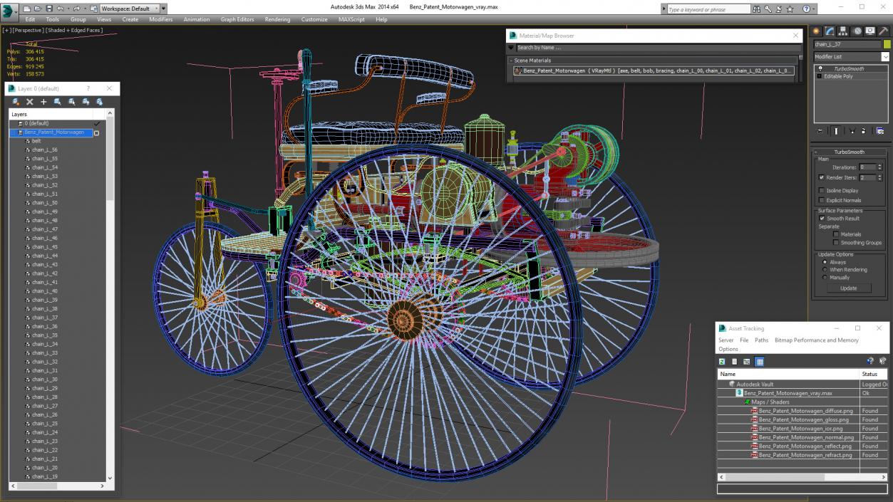 Benz Patent Motorwagen 3D
