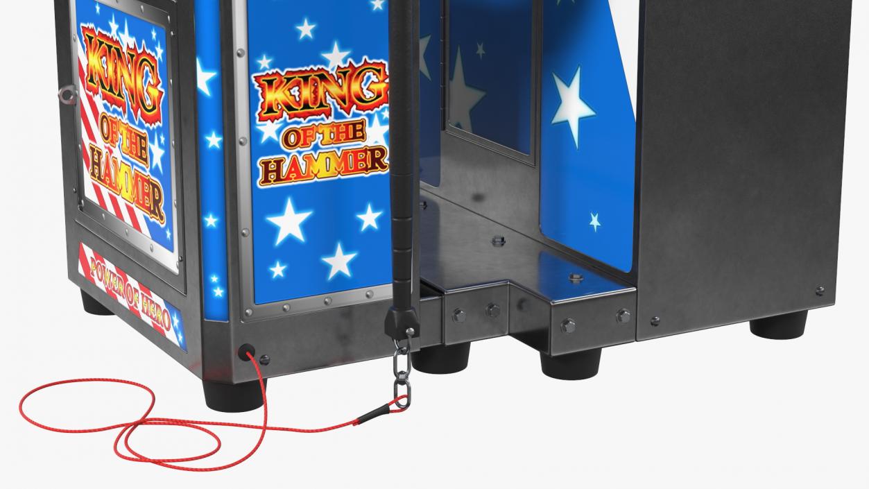 3D Modern High Striker Strength Tester Machine model