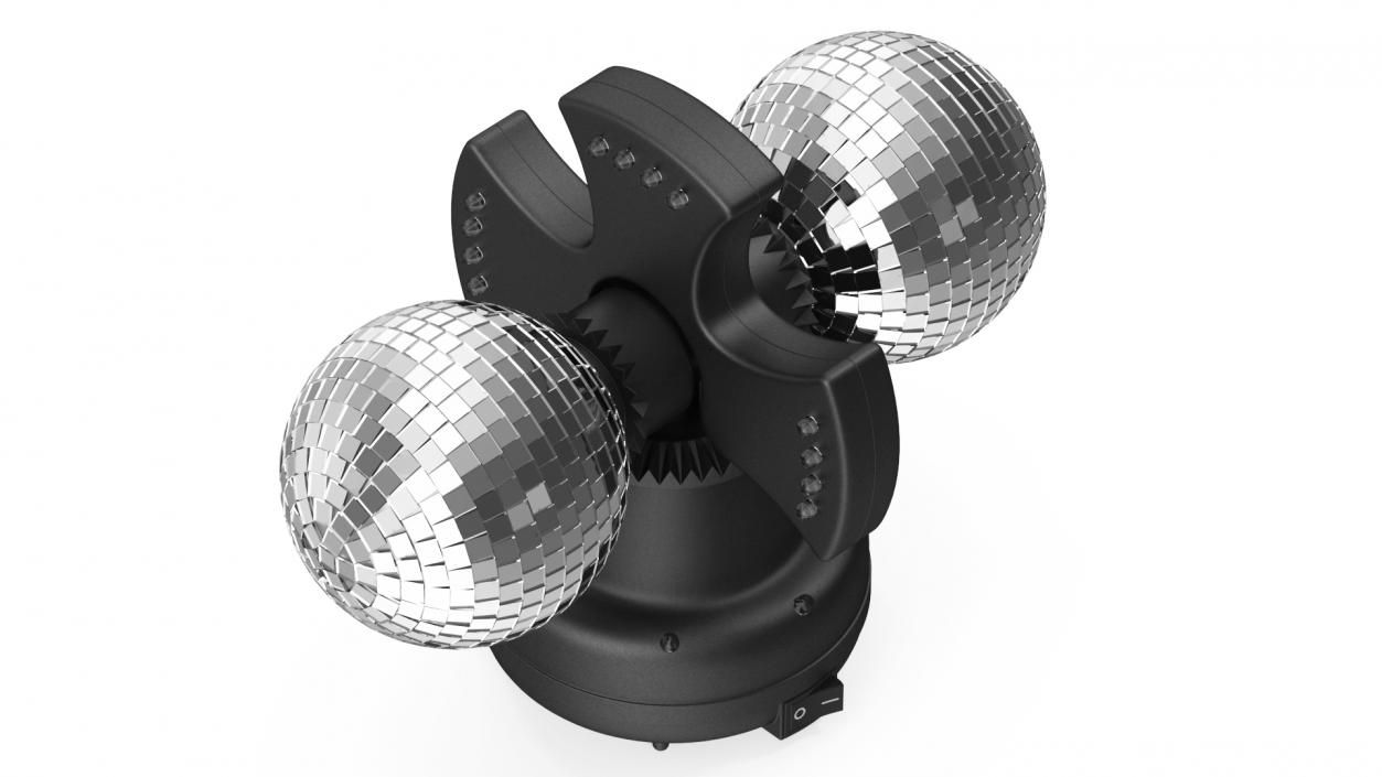 Twin Disco Mirror Ball Rigged 3D model