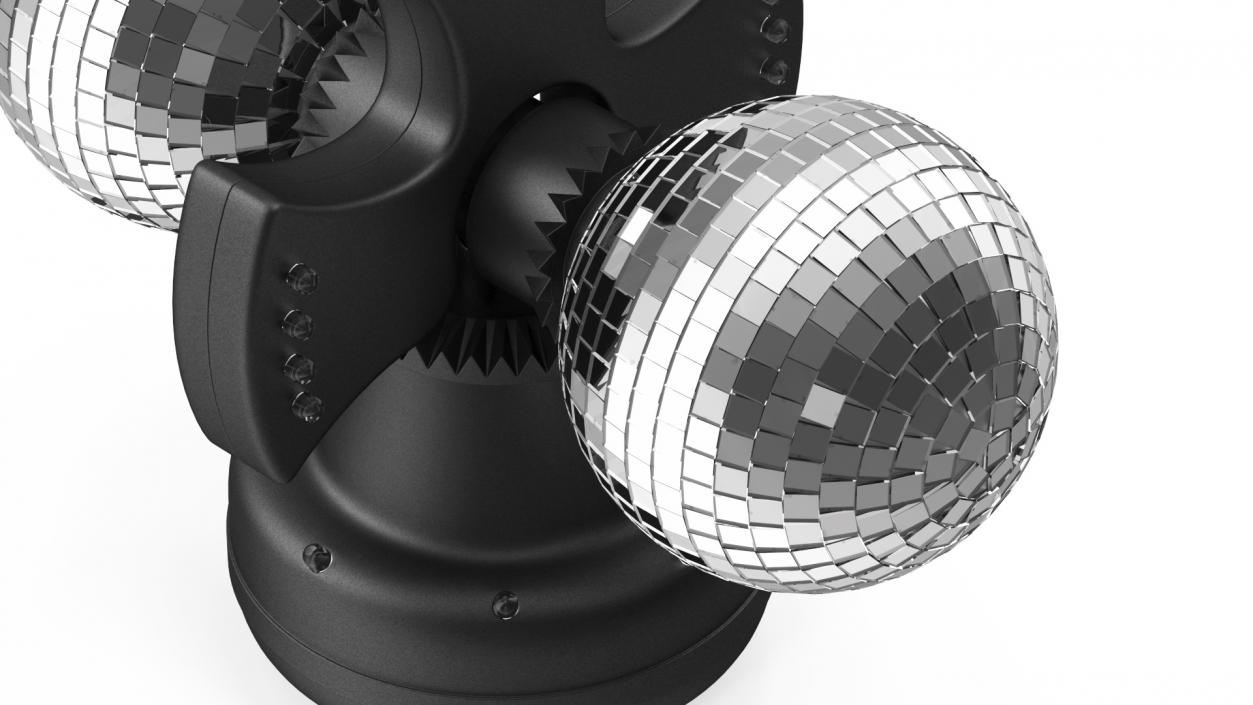 Twin Disco Mirror Ball Rigged 3D model