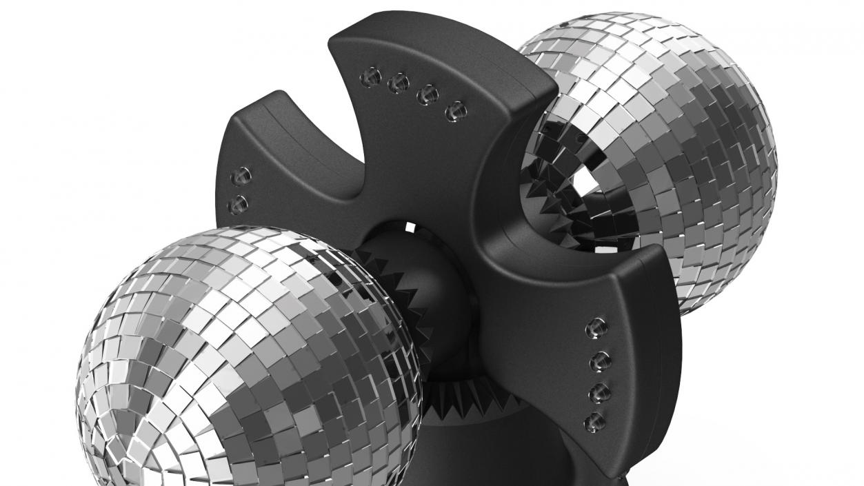 Twin Disco Mirror Ball Rigged 3D model