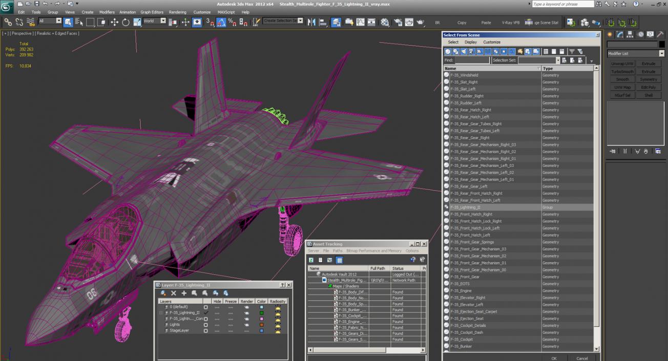 3D Stealth Multirole Fighter F-35 Lightning II model