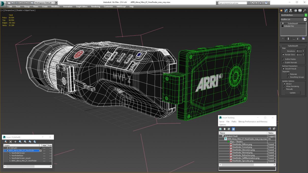 ARRI Alexa Mini LF ViewFinder 3D model