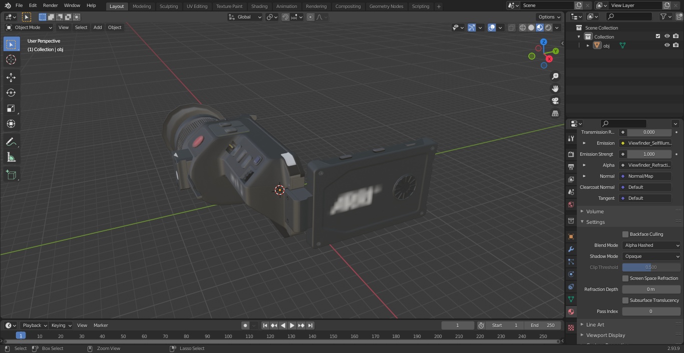 ARRI Alexa Mini LF ViewFinder 3D model