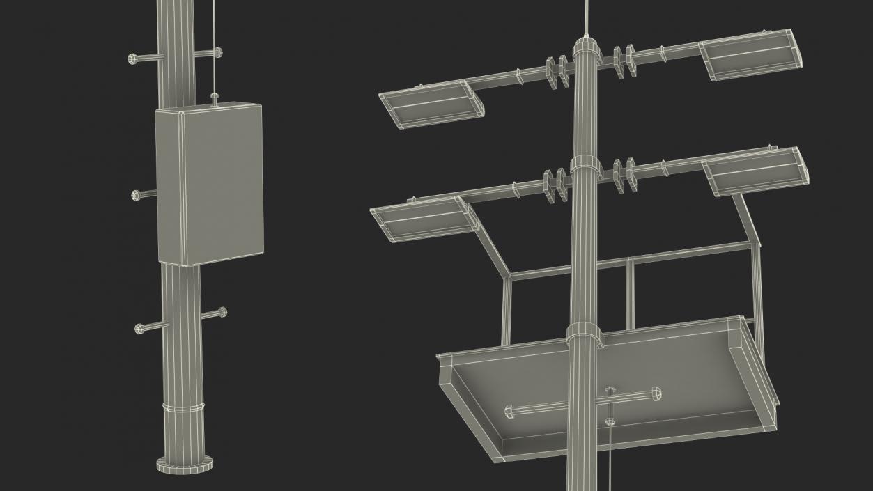 3D Lighting Mast model