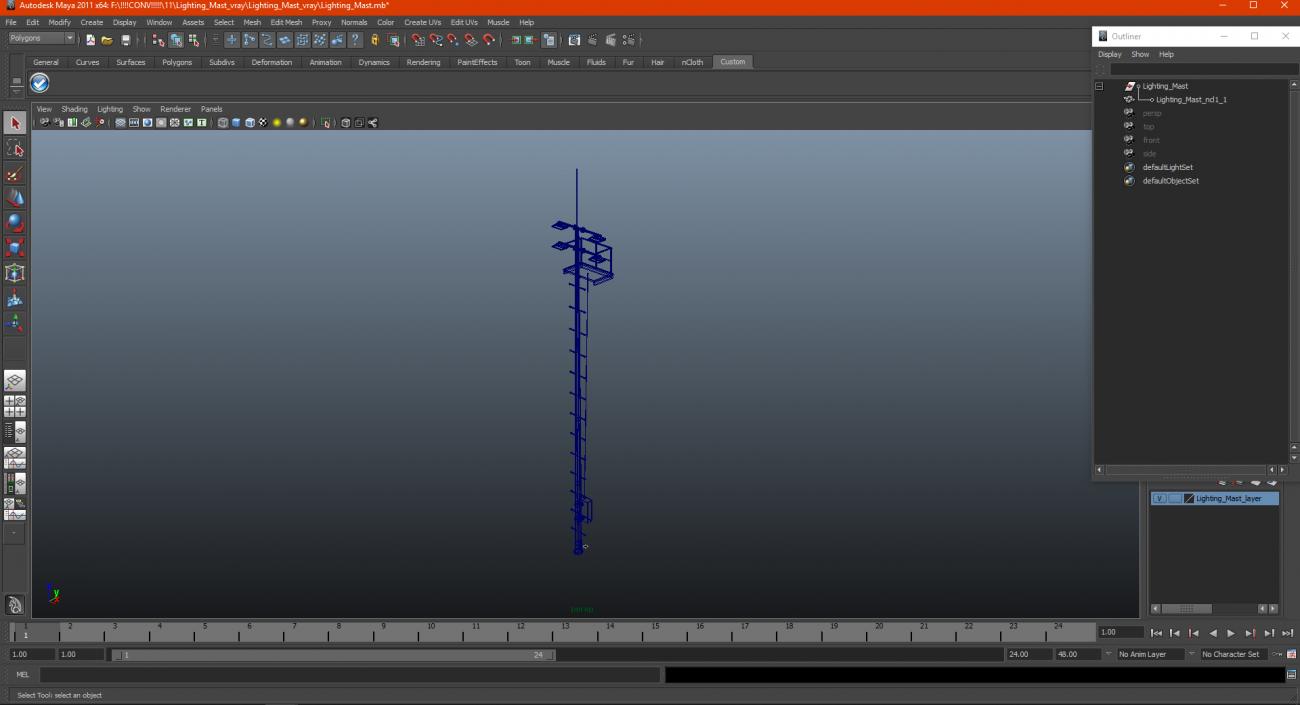 3D Lighting Mast model