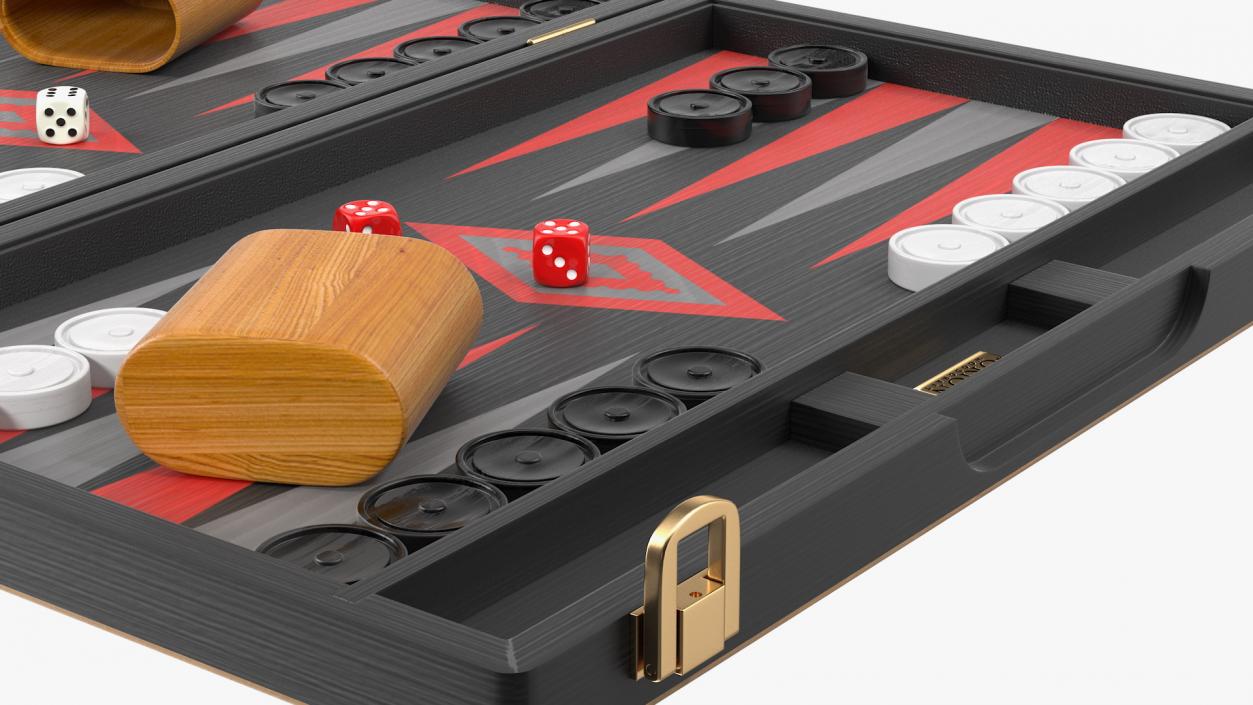 3D Black Backgammon