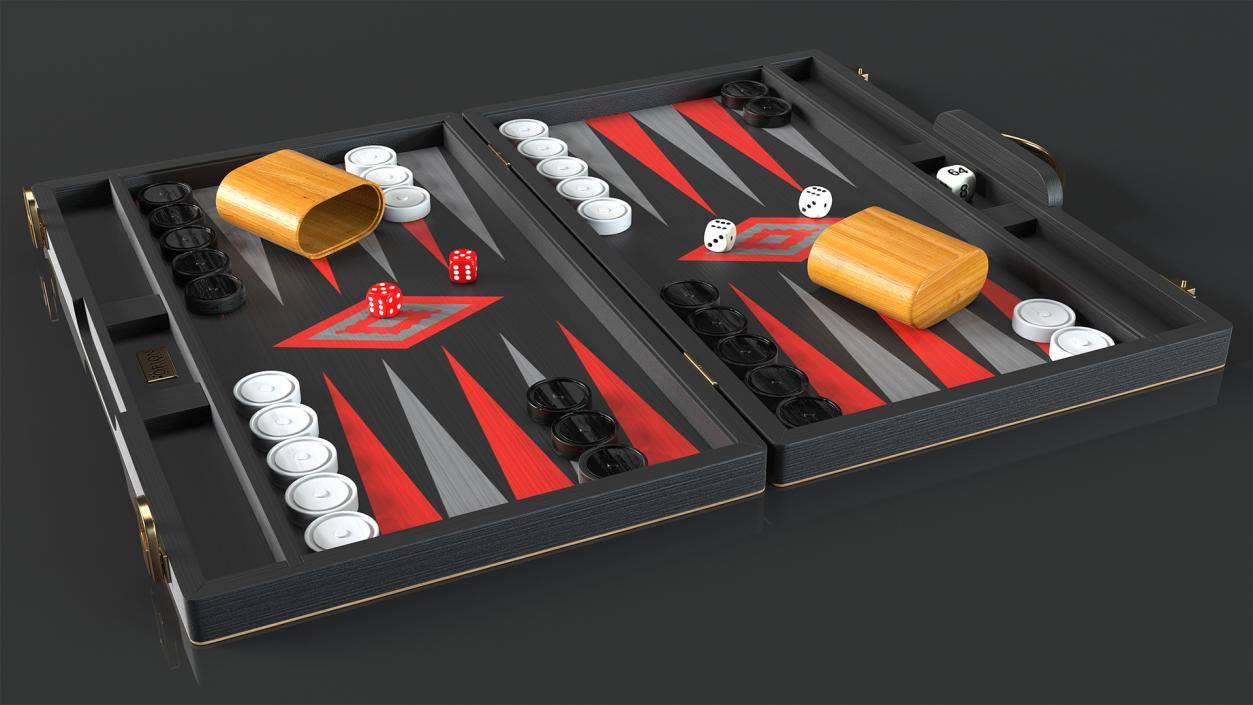 3D Black Backgammon