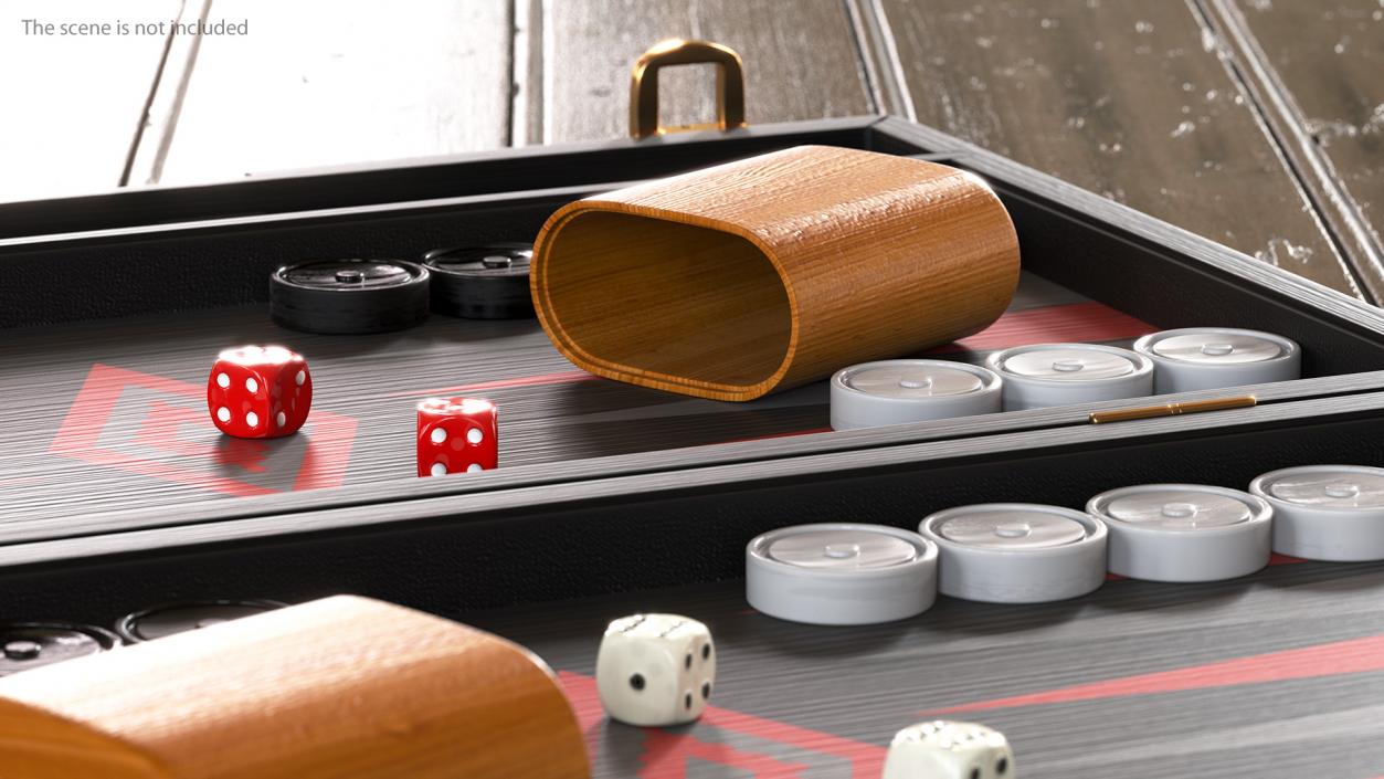 3D Black Backgammon