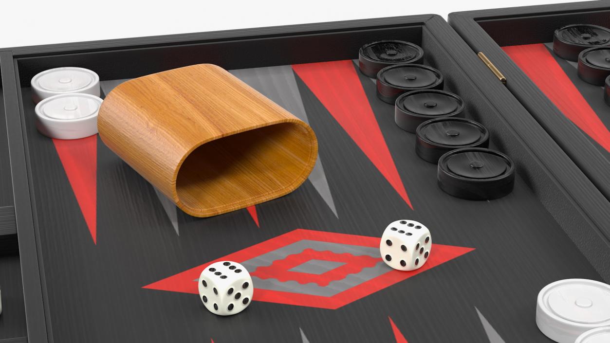 3D Black Backgammon