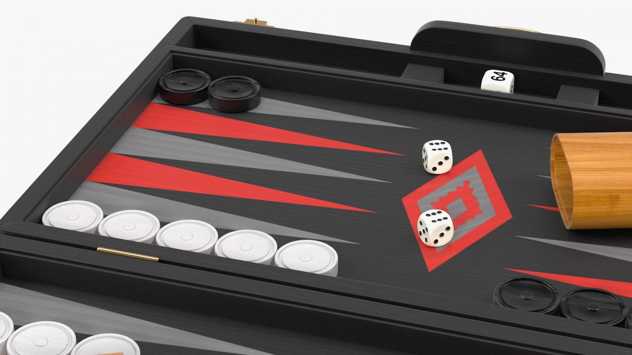 3D Black Backgammon