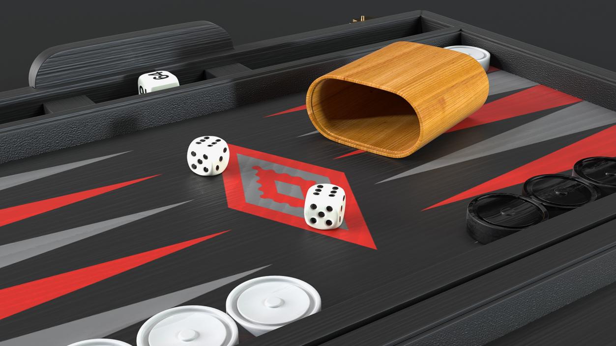 3D Black Backgammon