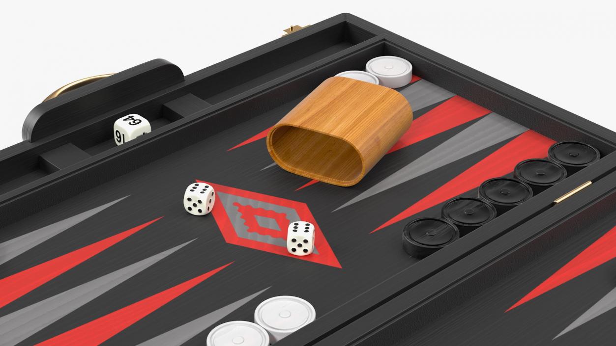 3D Black Backgammon