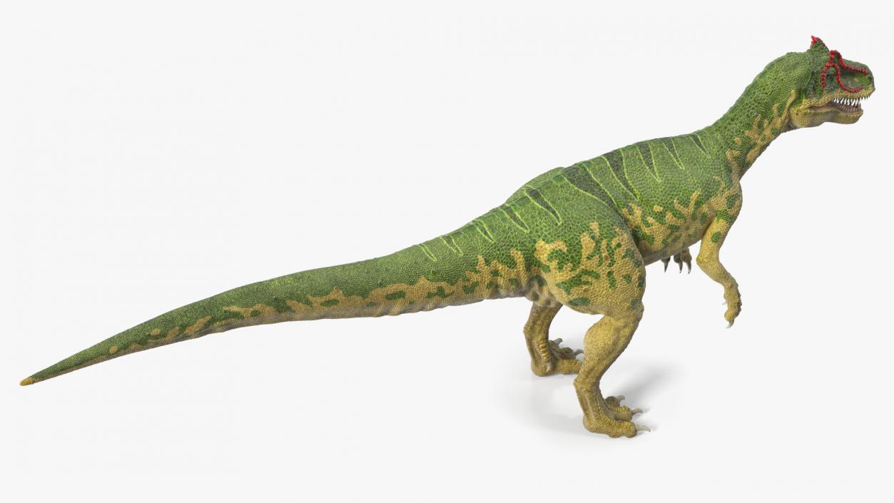 3D model Allosaurus Green Coloring