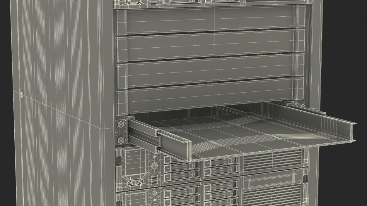 Server Rack Cabinet 3D model