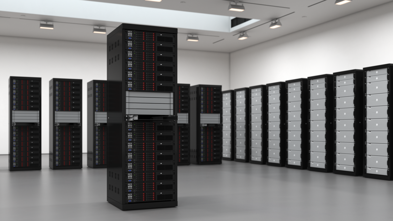 Server Rack Cabinet 3D model