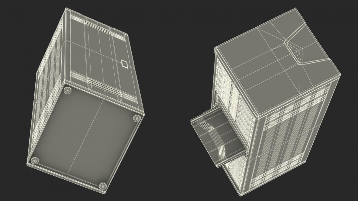 Server Rack Cabinet 3D model