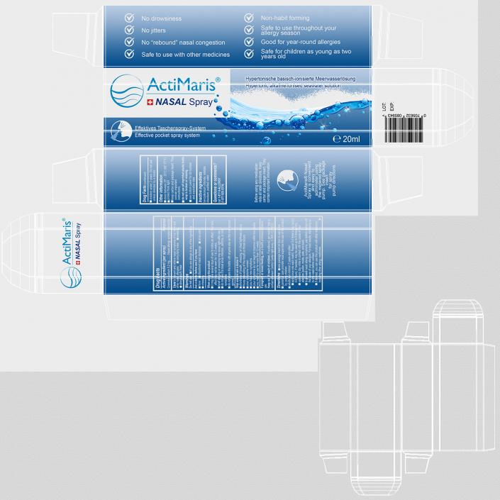 3D model ActiMaris NASAL Spray Box