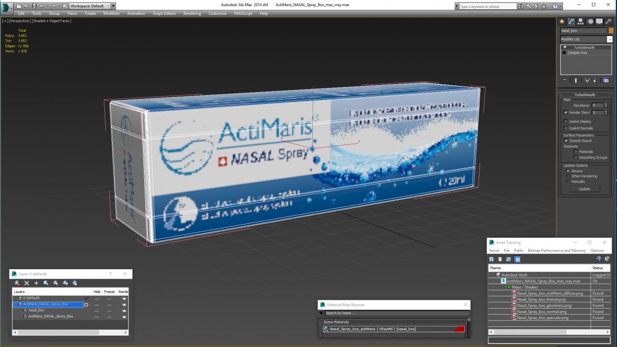 3D model ActiMaris NASAL Spray Box