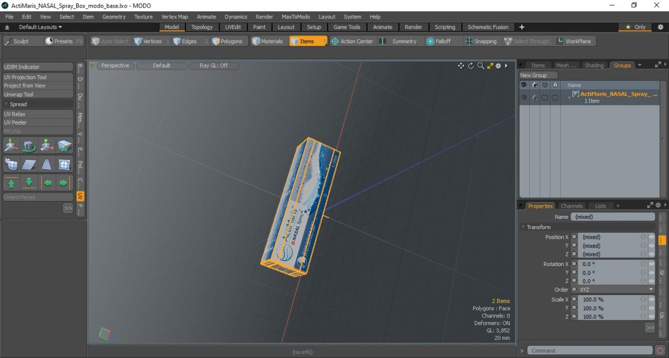 3D model ActiMaris NASAL Spray Box