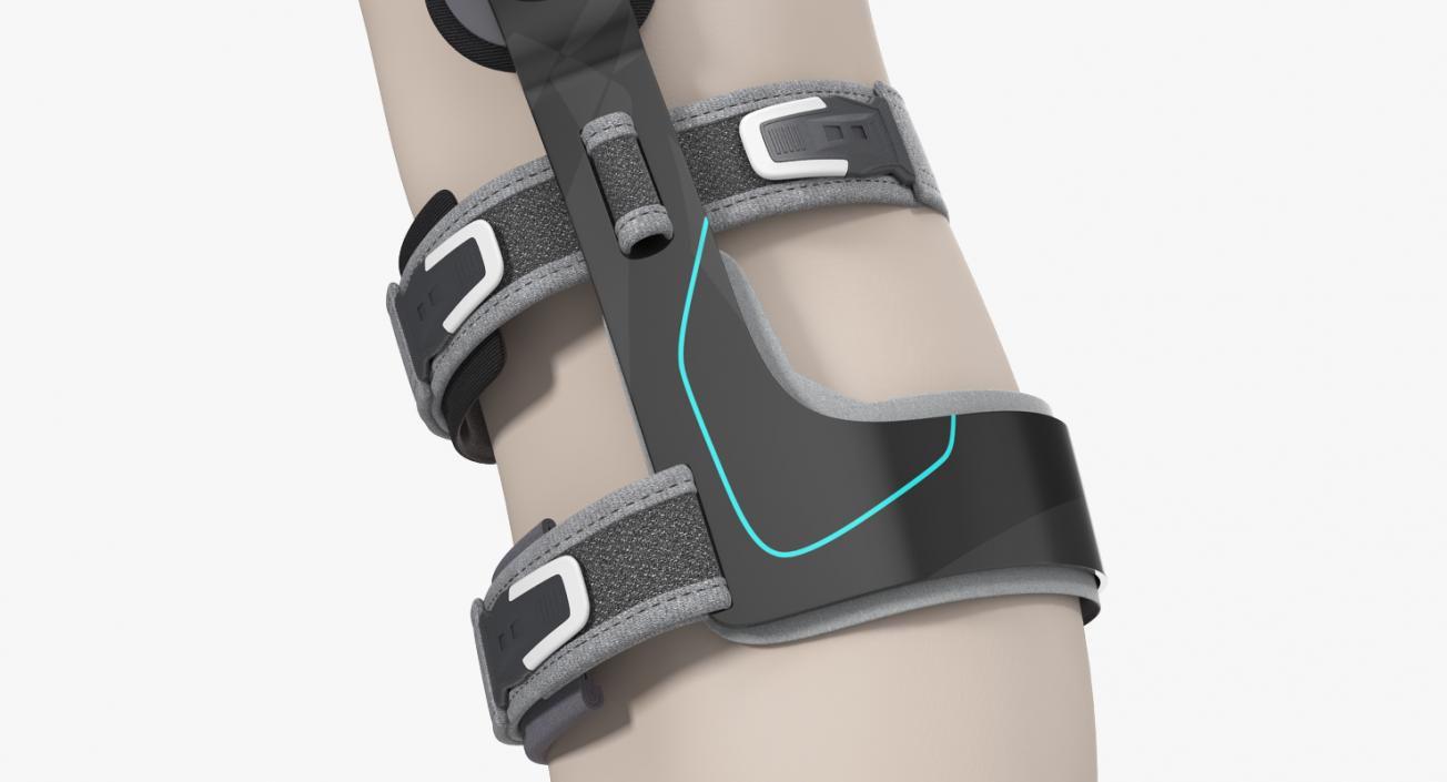 3D Upright Knee Brace model