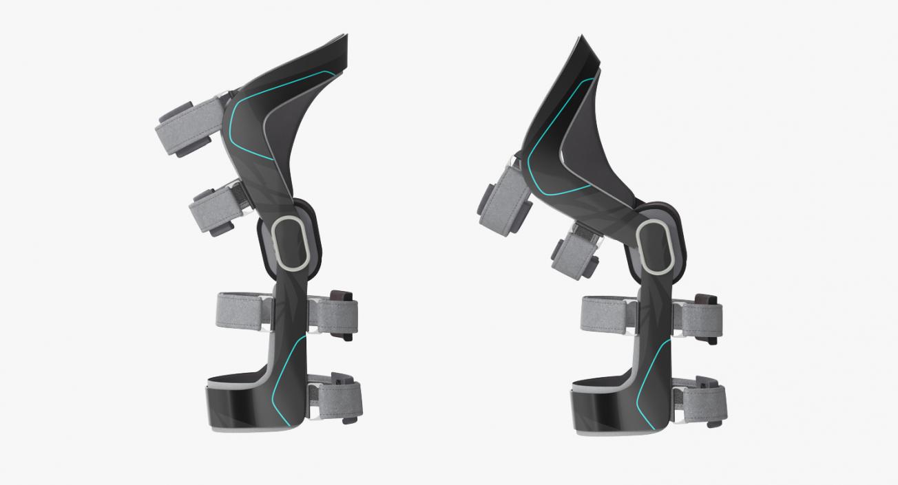 3D Upright Knee Brace model