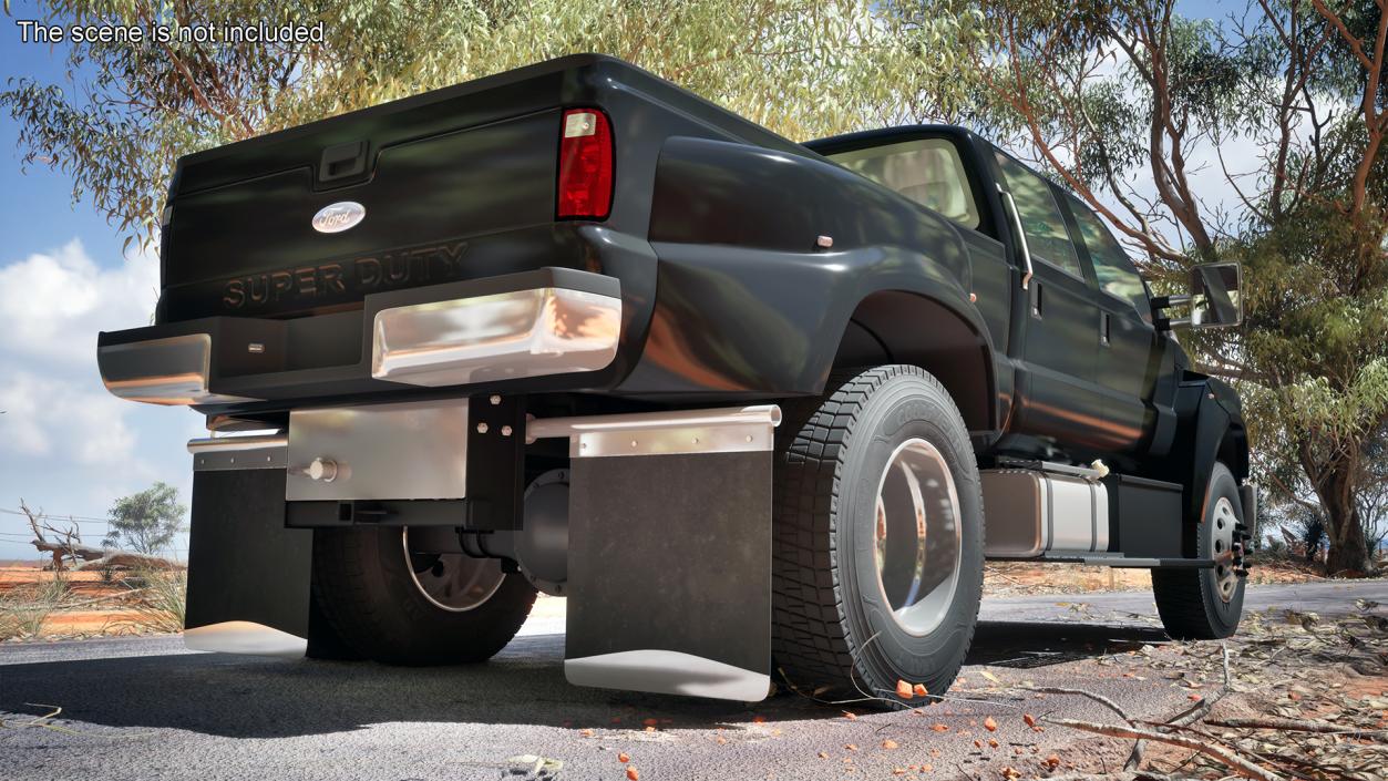 3D model Ford F-650 Supertrack Pickup Rigged