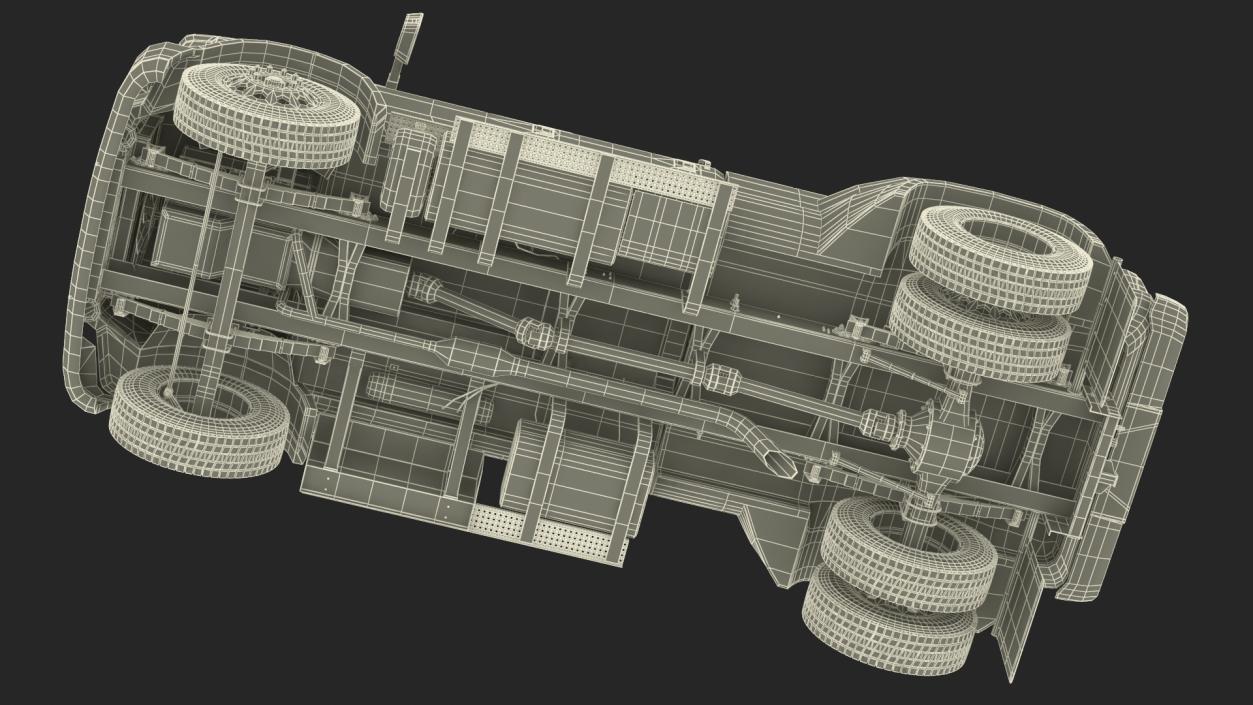 3D model Ford F-650 Supertrack Pickup Rigged