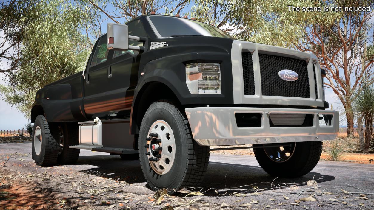 3D model Ford F-650 Supertrack Pickup Rigged