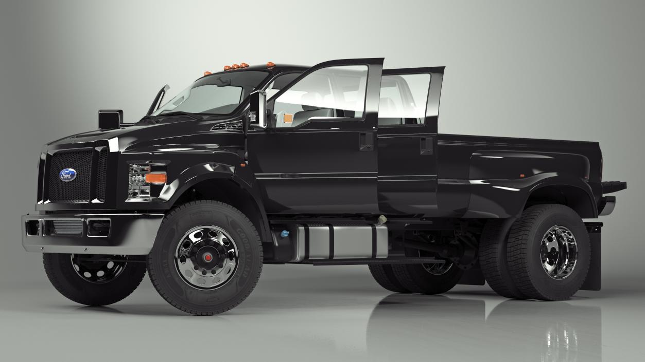 3D model Ford F-650 Supertrack Pickup Rigged