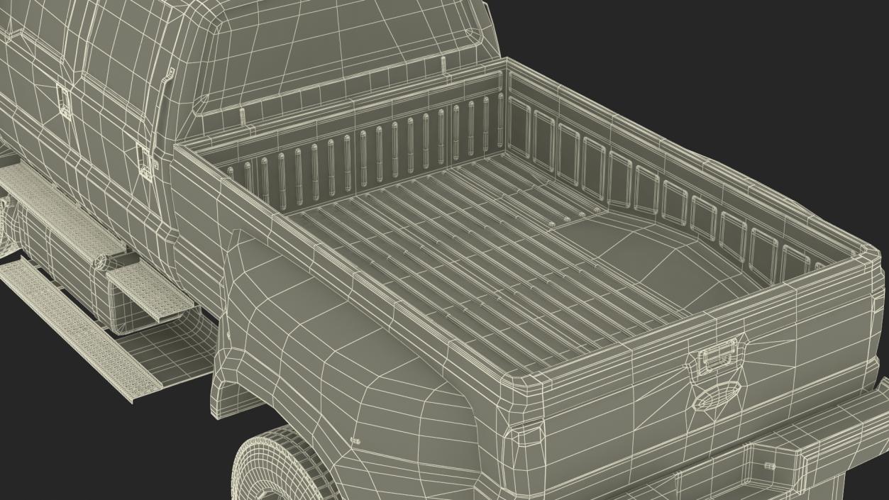 3D model Ford F-650 Supertrack Pickup Rigged