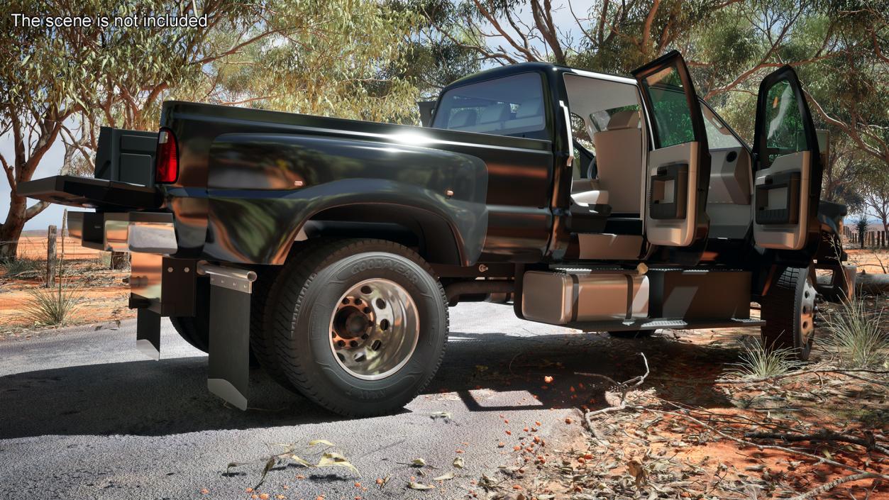 3D model Ford F-650 Supertrack Pickup Rigged