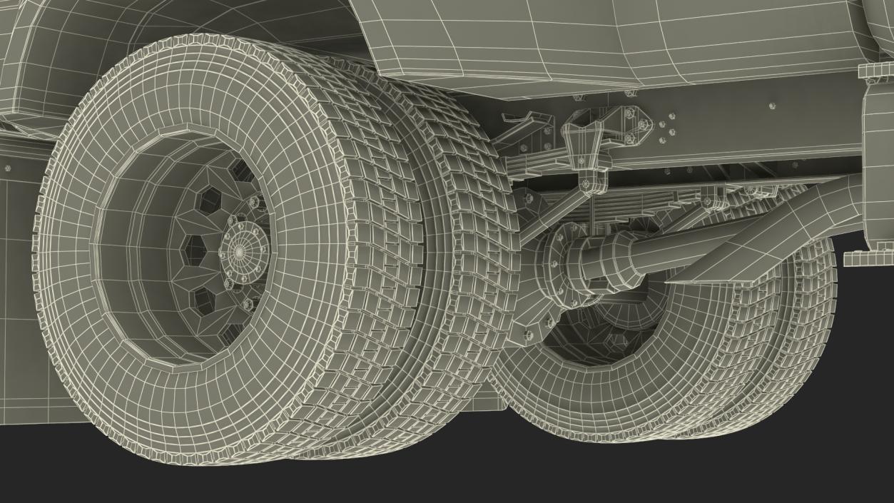 3D model Ford F-650 Supertrack Pickup Rigged