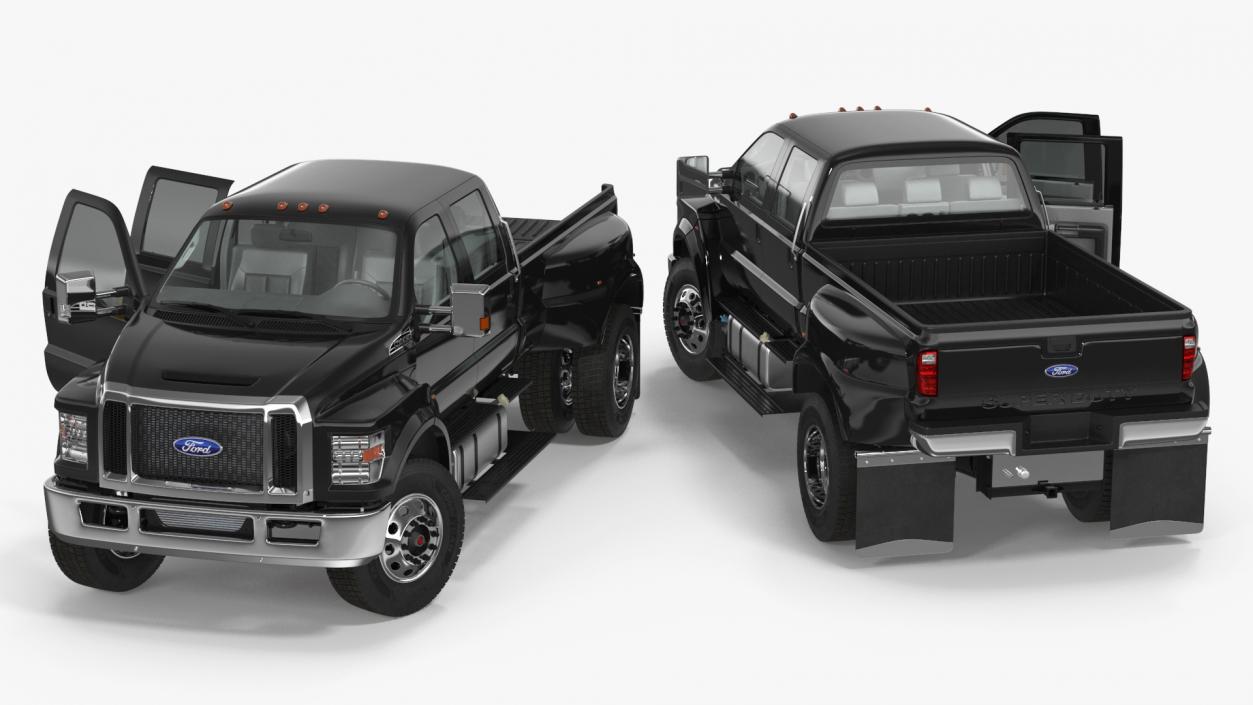 3D model Ford F-650 Supertrack Pickup Rigged