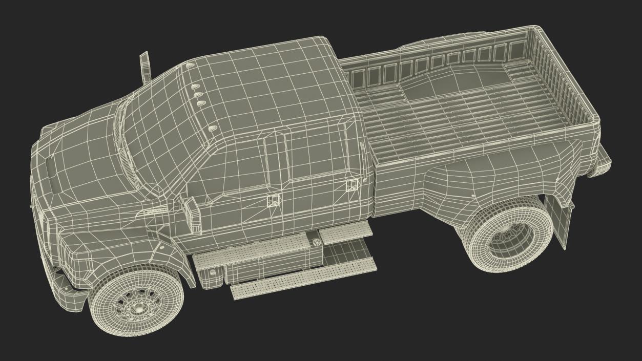 3D model Ford F-650 Supertrack Pickup Rigged